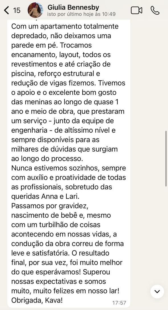 Depoimento cliente